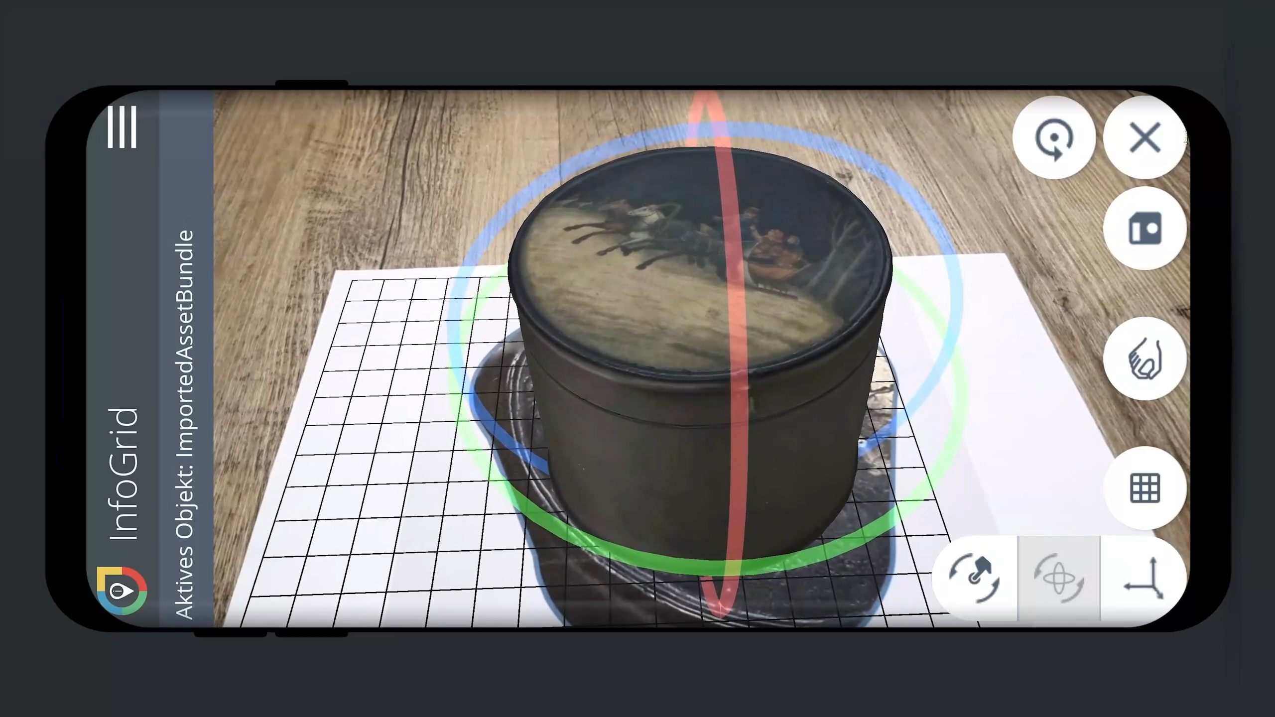 Bearbeitung von 3D-Objekten in Augmented Reality